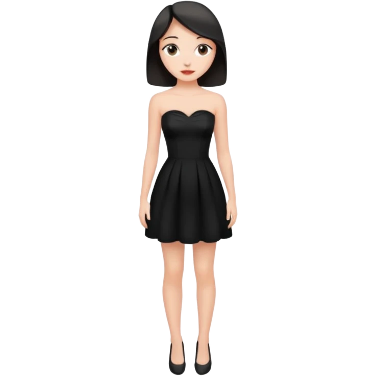 Little black strapless dress emoji