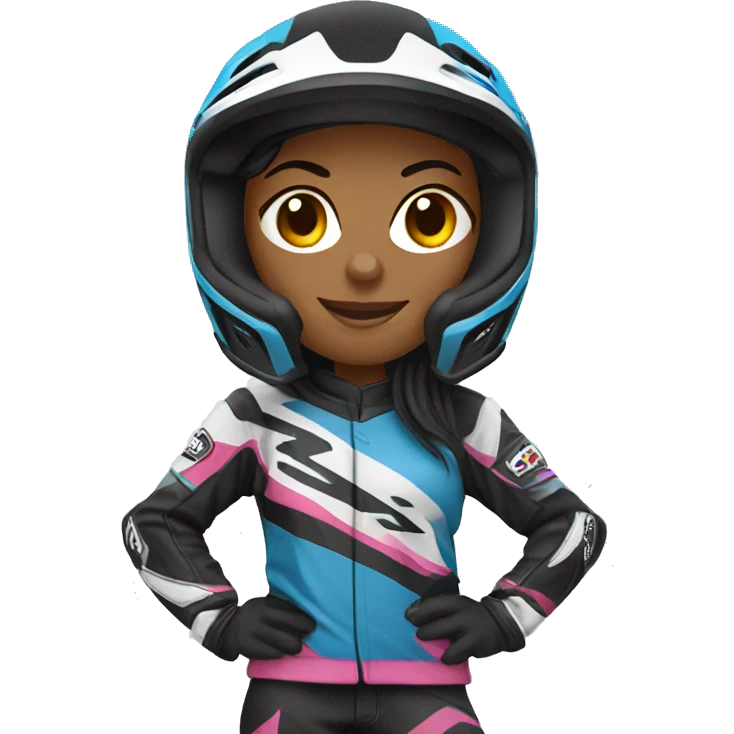 motocross women emoji