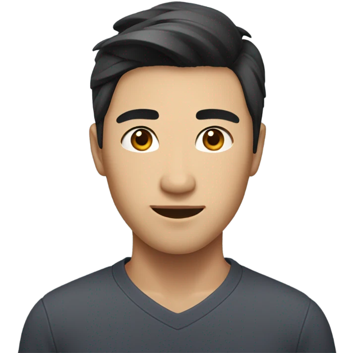 Beautiful asian man emoji