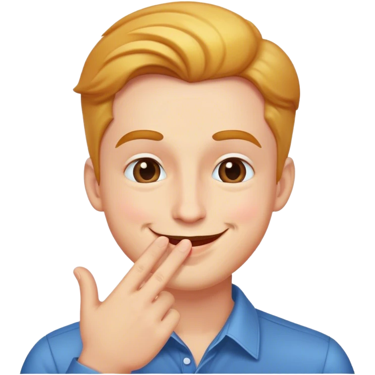 Guy blowing kiss emoji