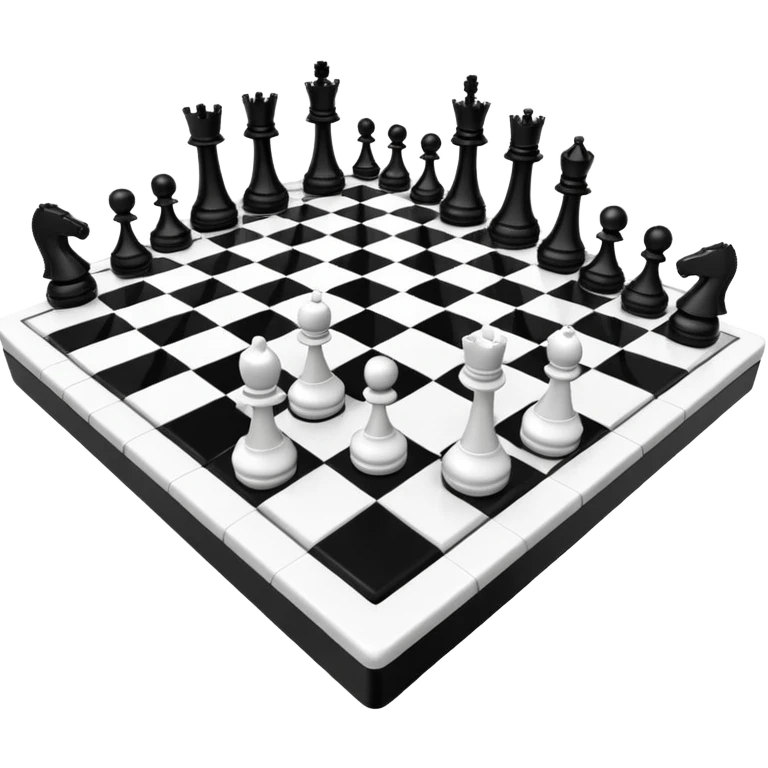 3d chessboard ai emoji