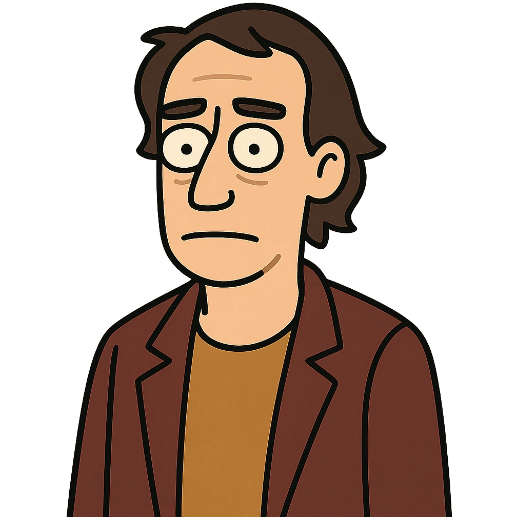 cartoon portrait of Adolf Hitler, neutral expression, simplified features emoji