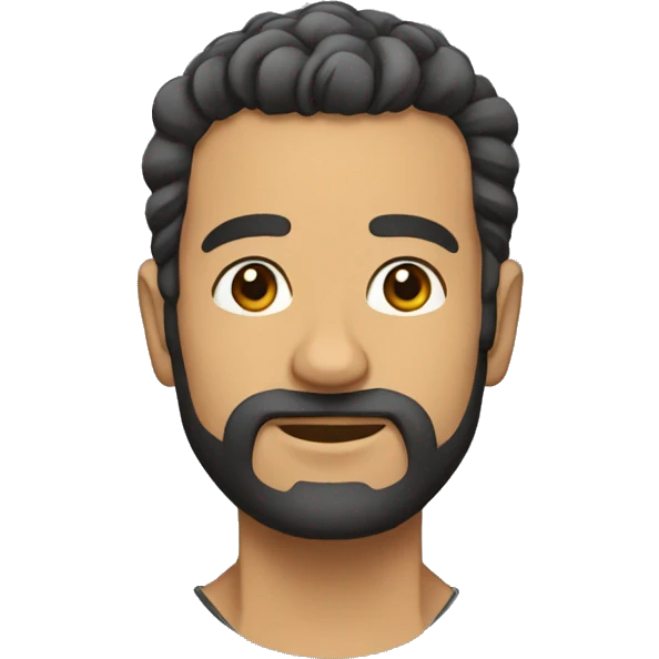 Careca barbudo emoji
