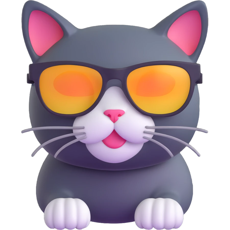 cat wearing sunglasses emoji