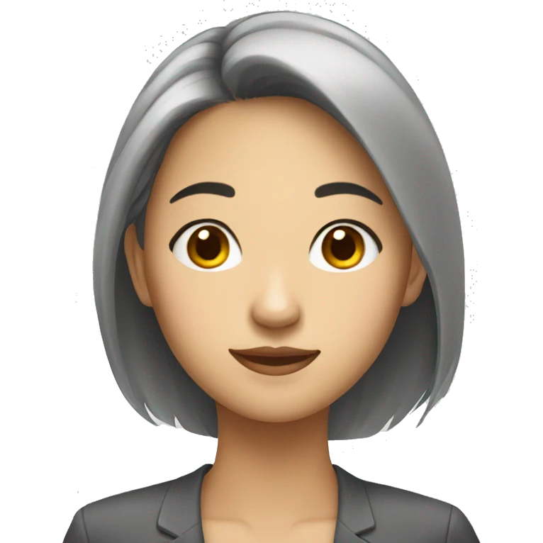 young asian woman office worker emoji
