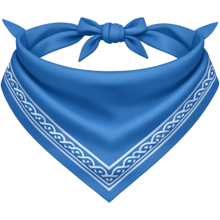 Blue bandana emoji