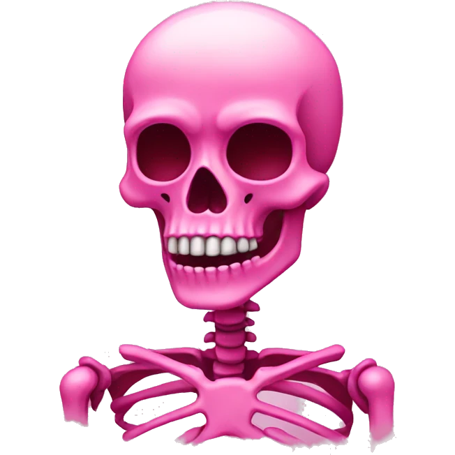pink skeleton  emoji