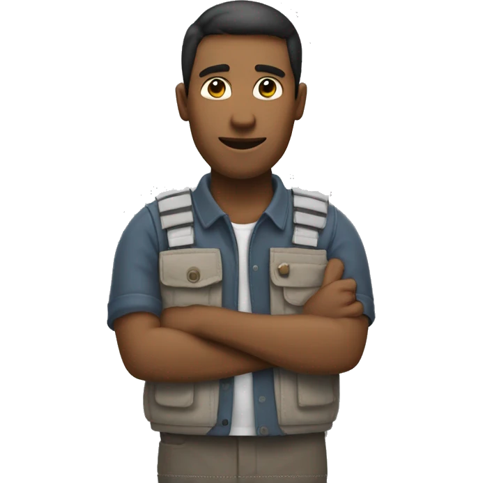 Un homme avec les mains dans ses poches emoji