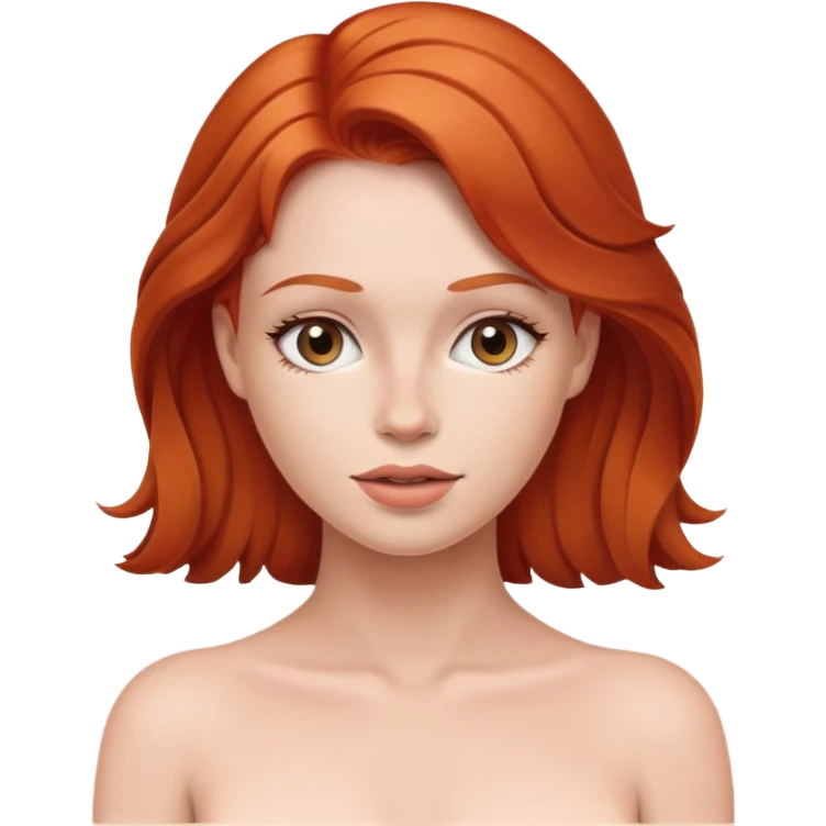 Голая рыжая девушка emoji