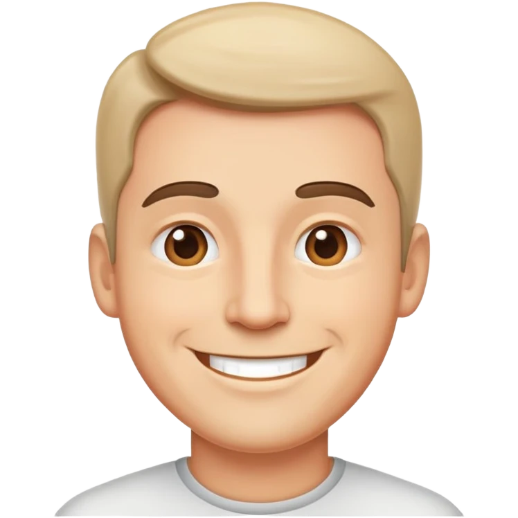 smiling adult man face emoji