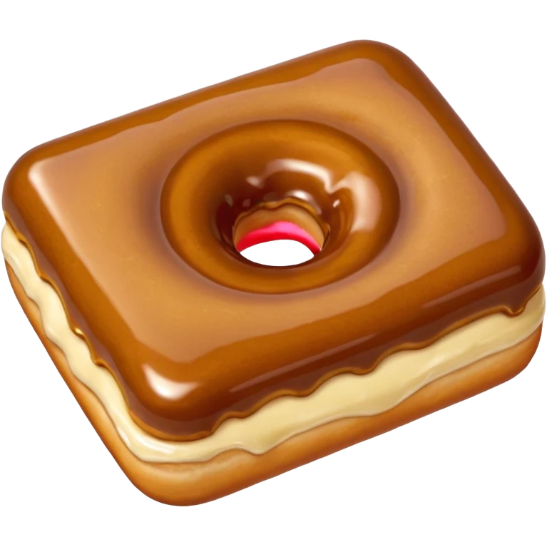 maple bar rectangular donut without a hole emoji
