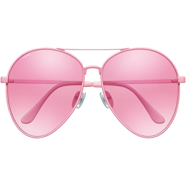 teardrop shaped pink frameless sunglasses, Y2K aesthetic, early 2000s style emoji