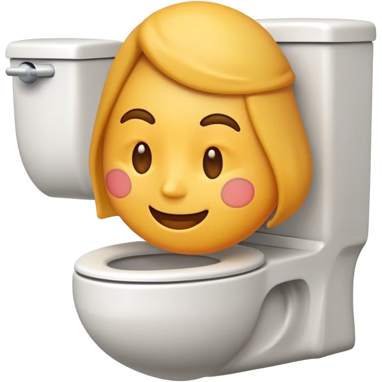 🤭emoji using toilet  emoji