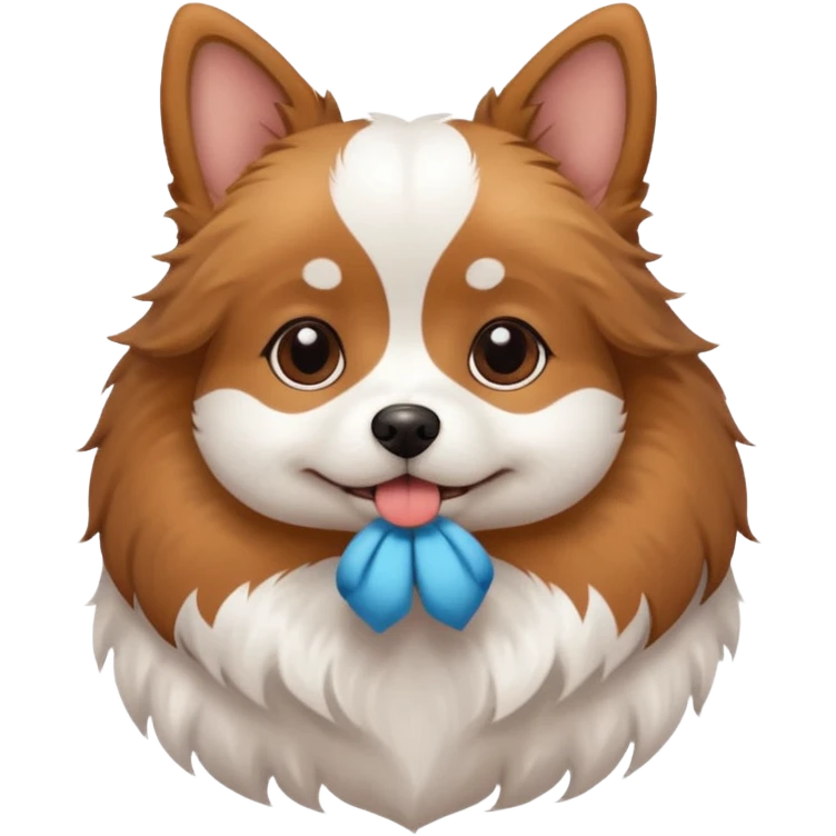A pokie cutie dog emoji