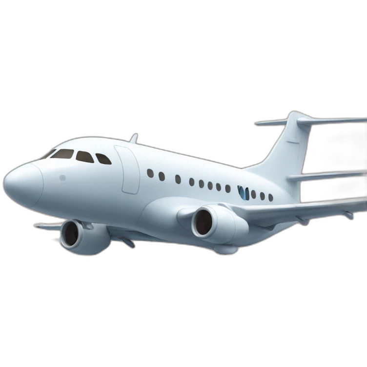 Avión supersónico con gato emoji