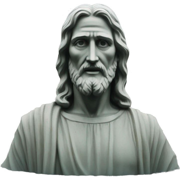 Christ of the abyss statue  emoji