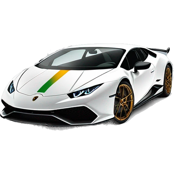 Lamborghini Huracan Performante in matt Perlmutt weiß  emoji