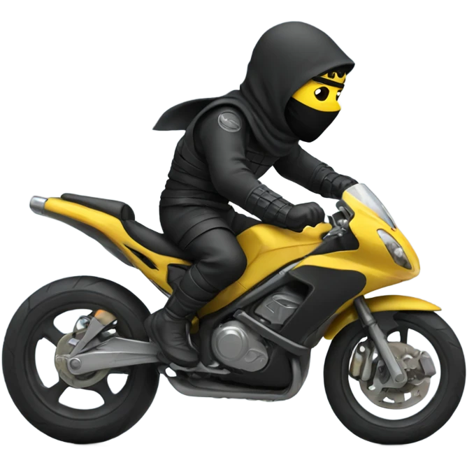 Ninja on a bike emoji