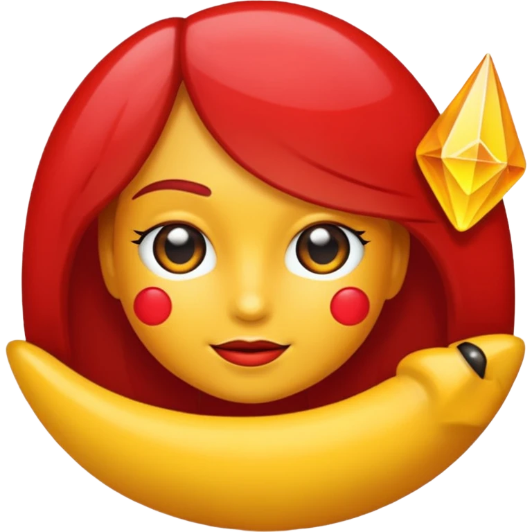 Planilha vermelha com papel emoji