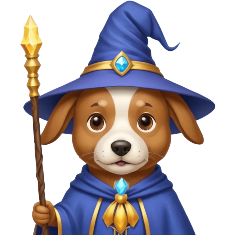 Dog wizard emoji
