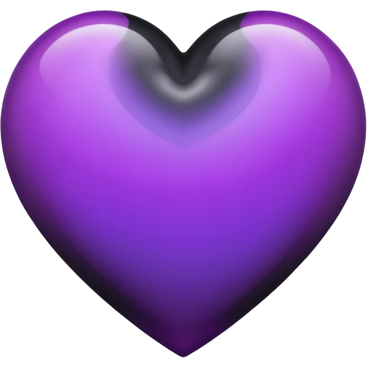 heart with black mist and purple highlights emoji