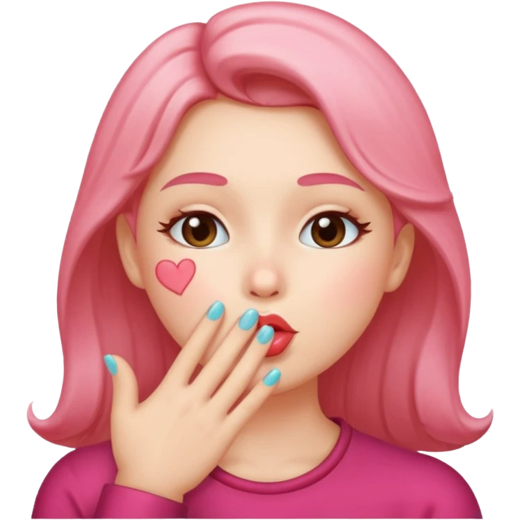 Blowing a kiss emoji