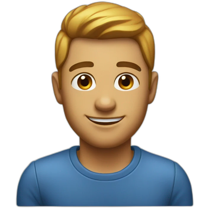 App With hearth blue emoji