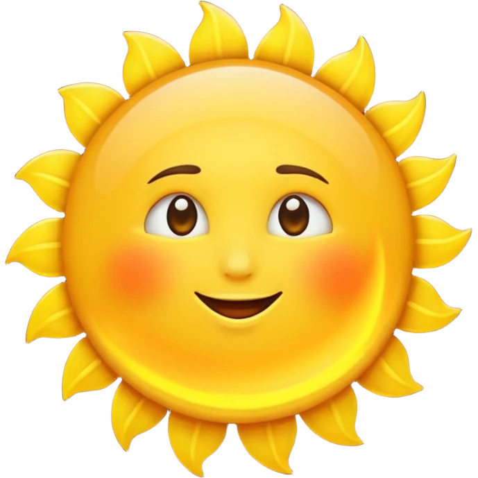 yellow sun emoji