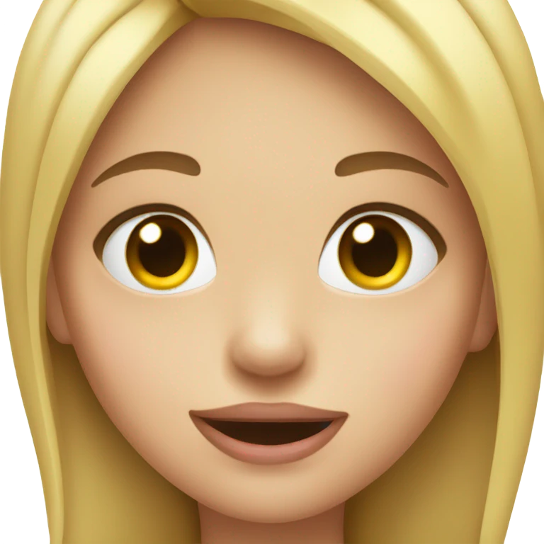 Girl with a tongue piercing emoji