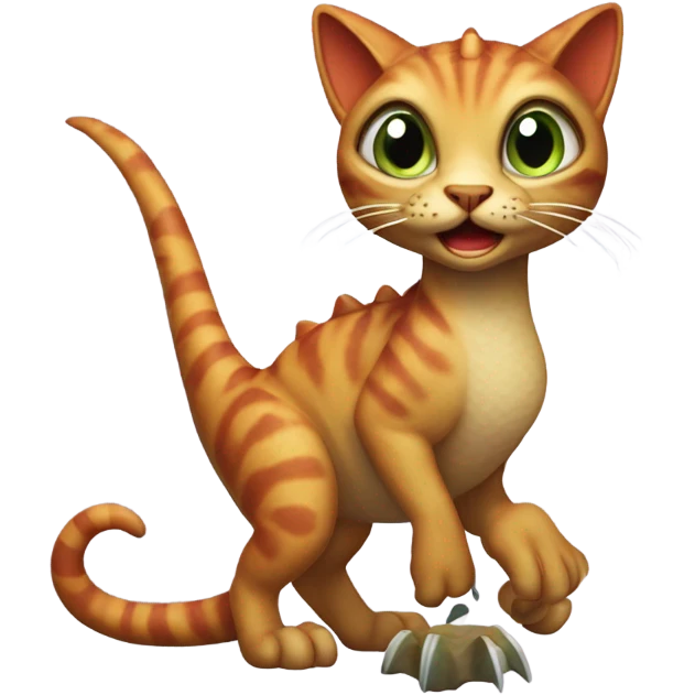 Dino cat emoji