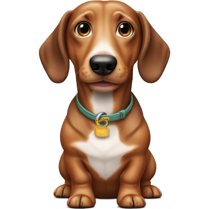 Wiener dog ￼ emoji
