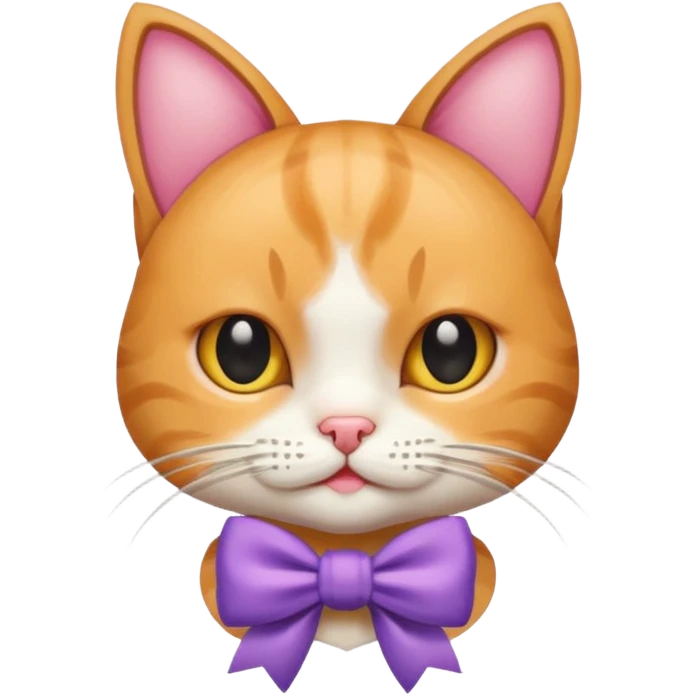 Cat With a bow  emoji