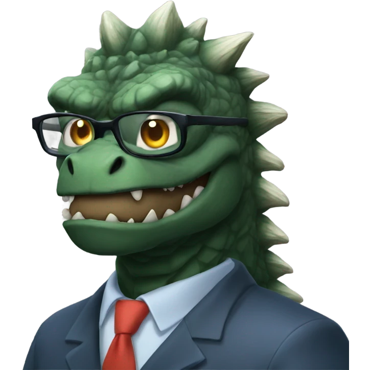 Professor Godzilla emoji
