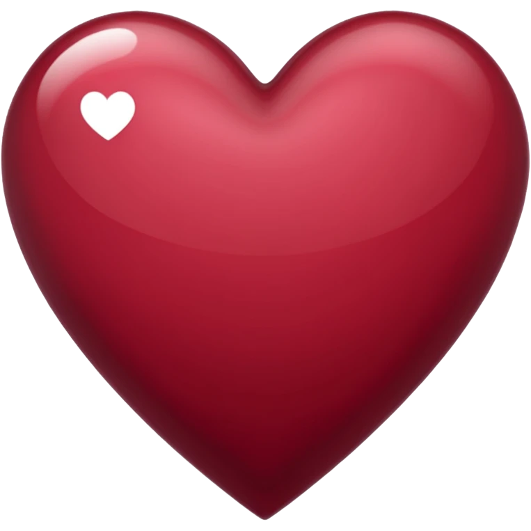 Cuore bordeaux  emoji