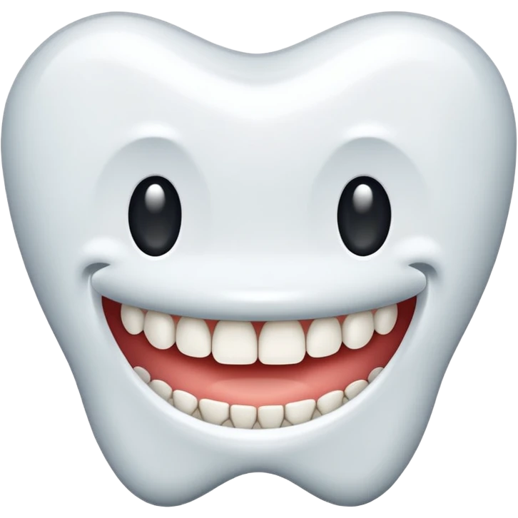 teeth without smile emoji