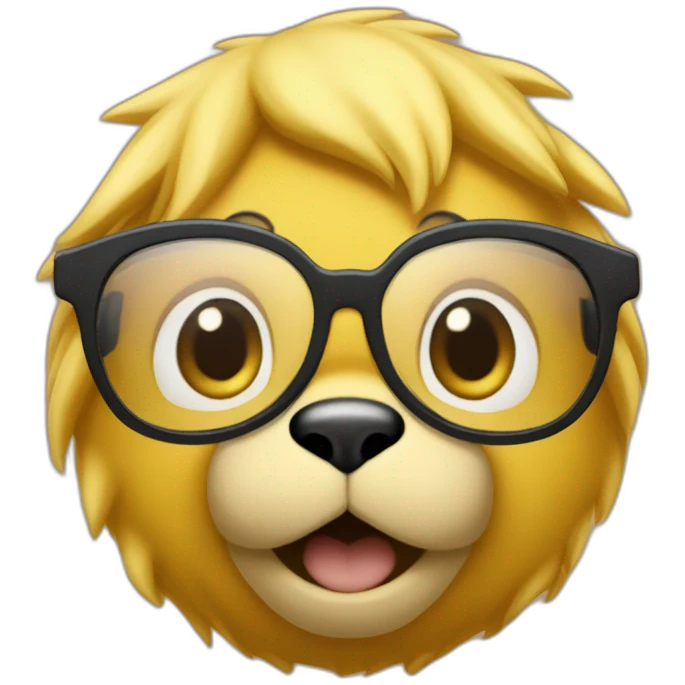 winnie l'ourson avec des lunette qui boude emoji