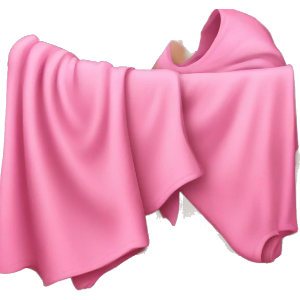 laundry basket with pink clothing inside emoji