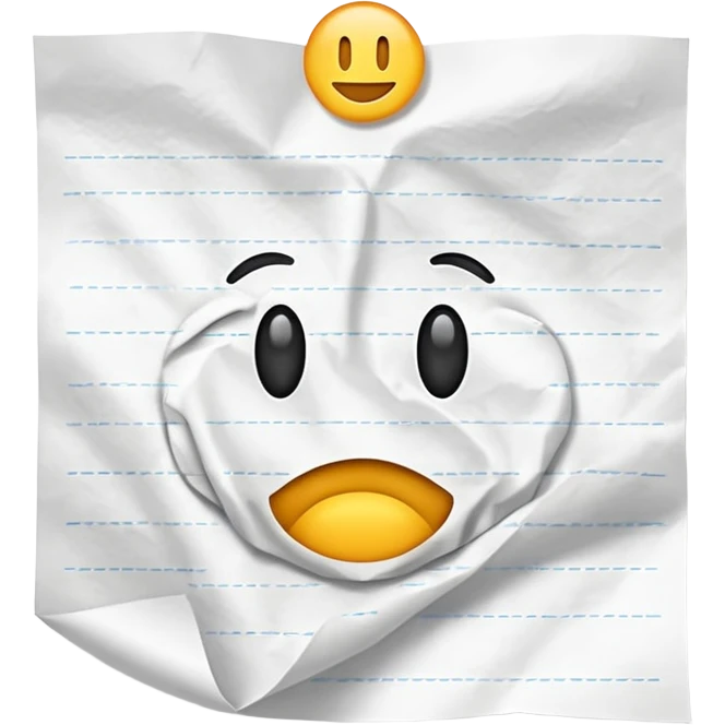 paper with test emoji