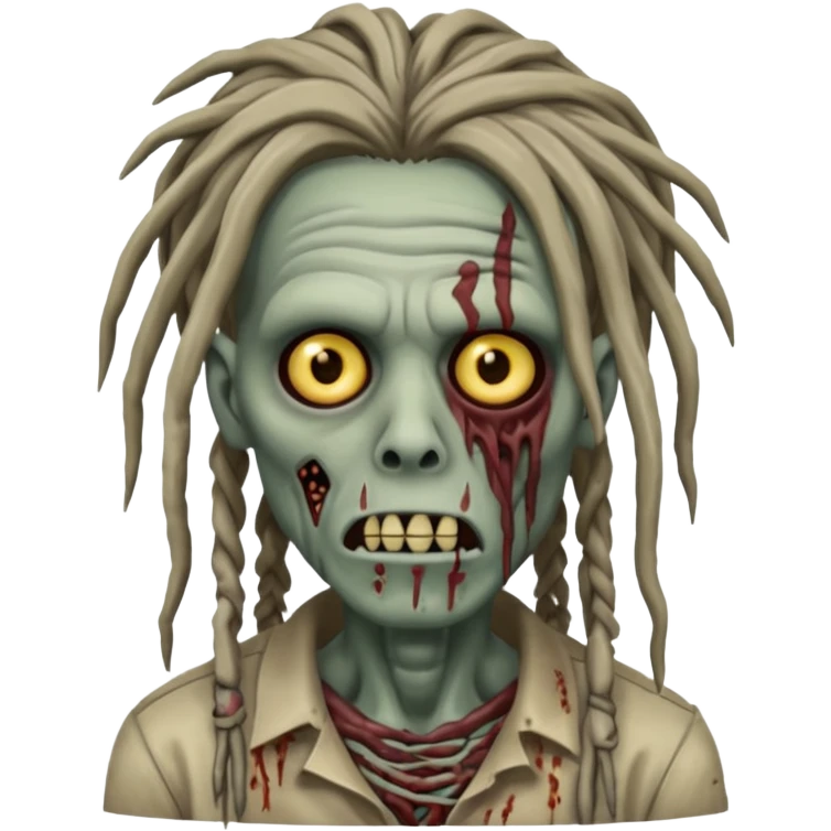 zombie with dreads emoji