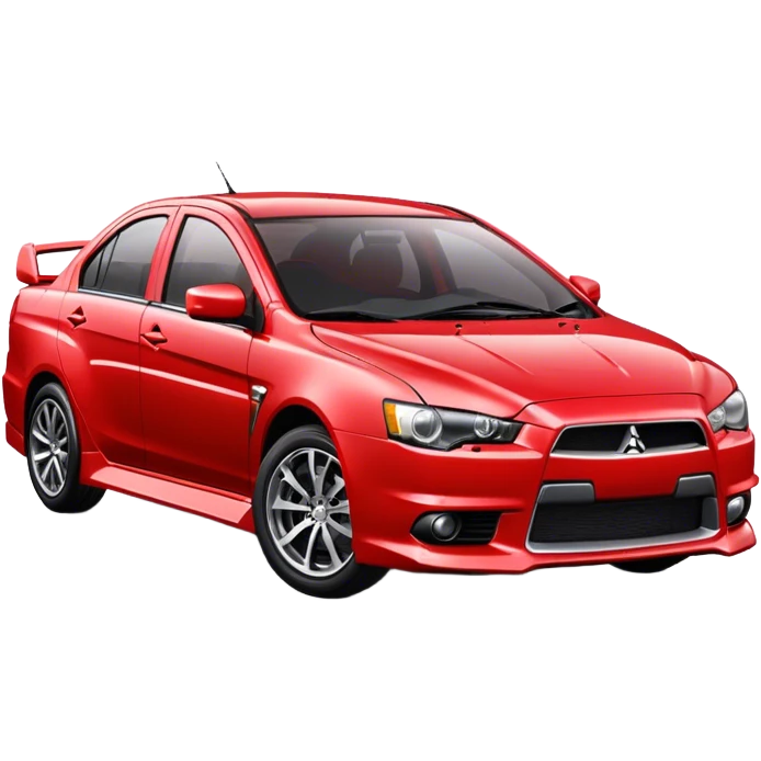 red Mitsubishi lancer emoji