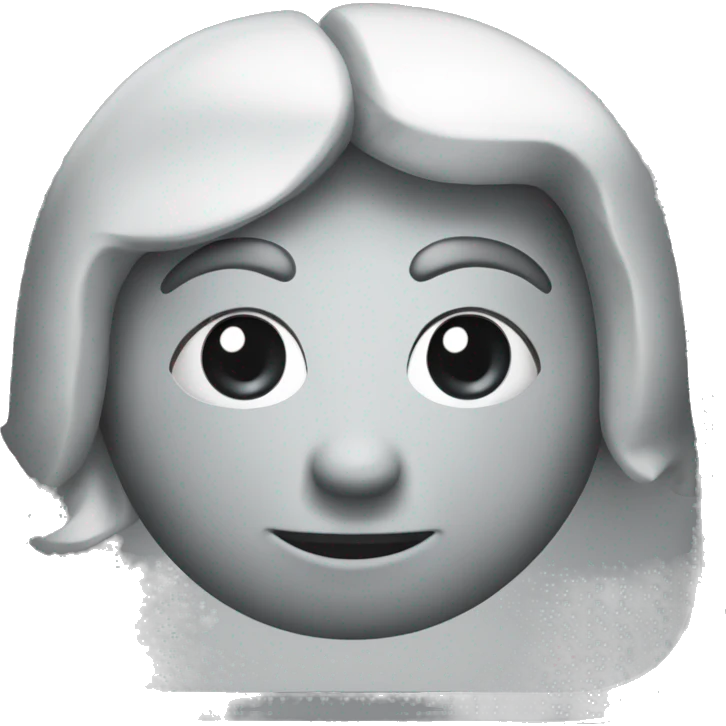 Un cœur argenté métallique  emoji