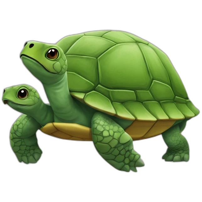 Lièvre et tortue emoji
