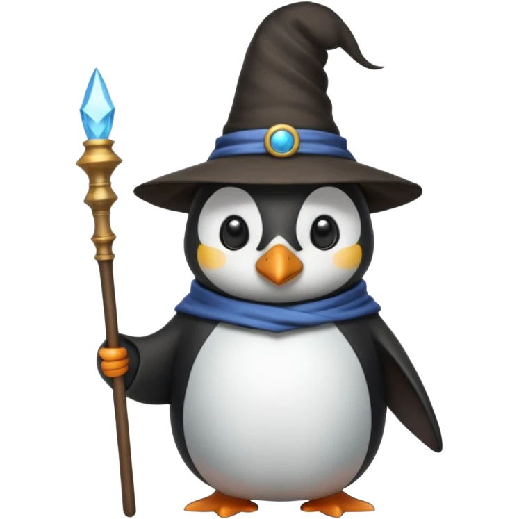 Penguin Wizard emoji