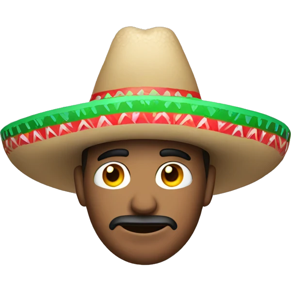 guy with mexican hat on ice emoji