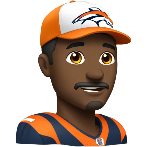 Man with broncos hat emoji