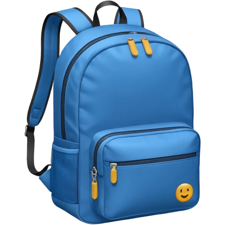 blue small backpack emoji