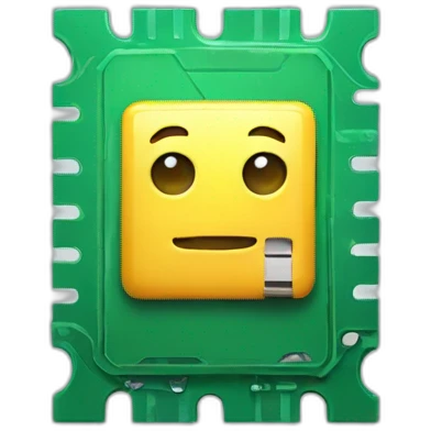 cpu chip happy emoji