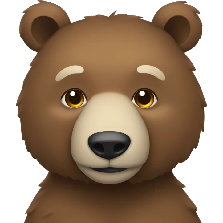Un oso con un moño emoji