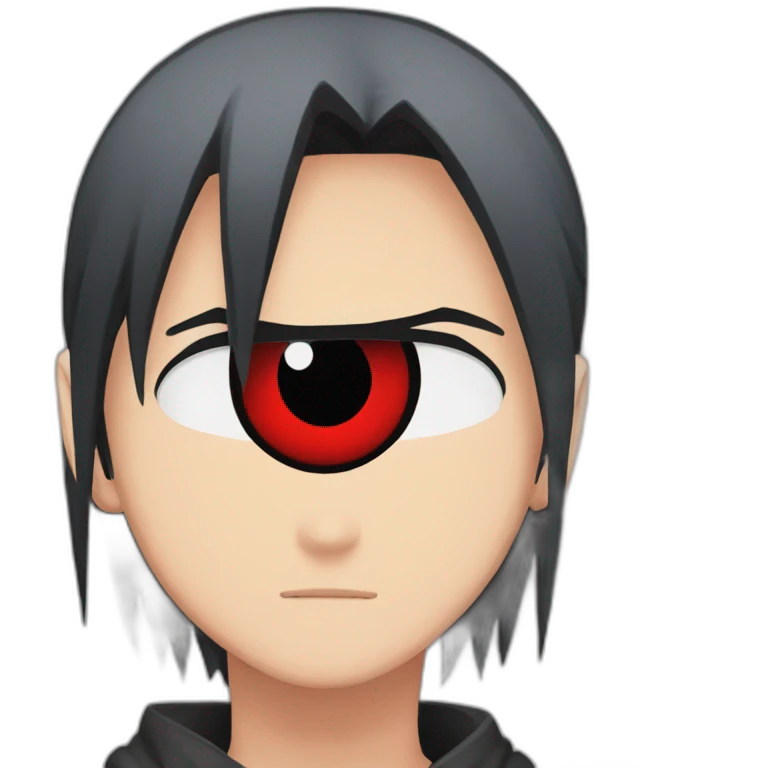 Itachi Uchiha using sharingan emoji