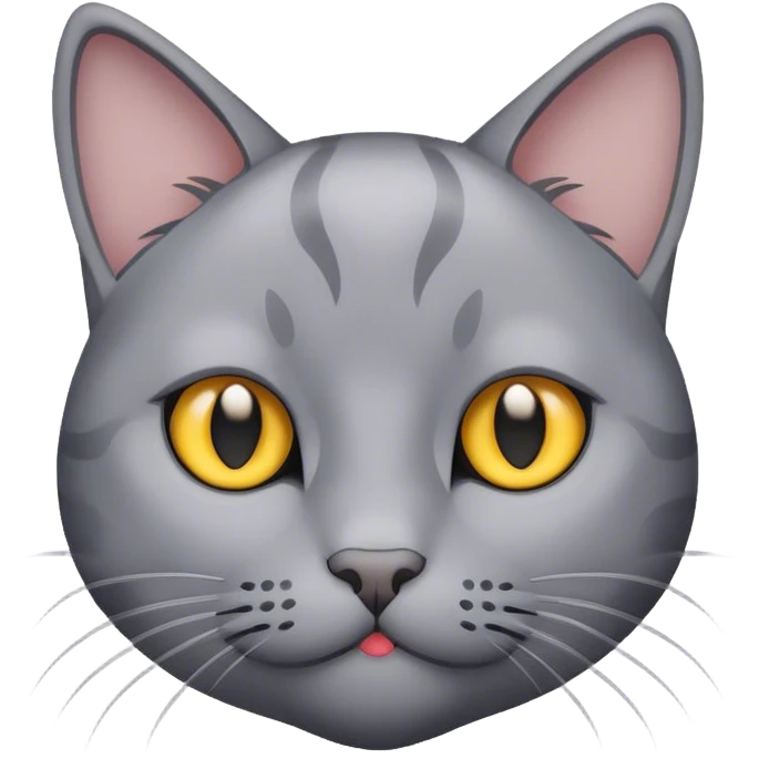 Grey cat emoji